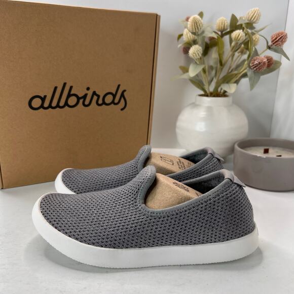 Allbirds Tree Loungers Slip on Walking Loafer Shoe Gray Mist Women's 5 NWB - Picture 1 of 10